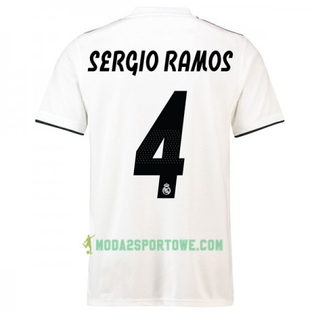 Koszulka Real Madryt Sergio Ramos 4 Domowe Stroje Piłkarskie 2018/19 Krótki Rękaw